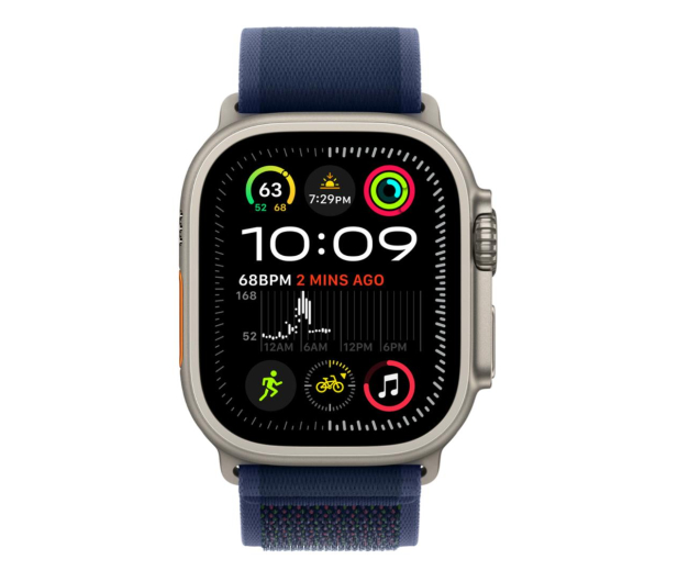 Apple Opaska Trail 44-49mm M/L naturalny tytan/niebieski - 1284427 - zdjęcie 2